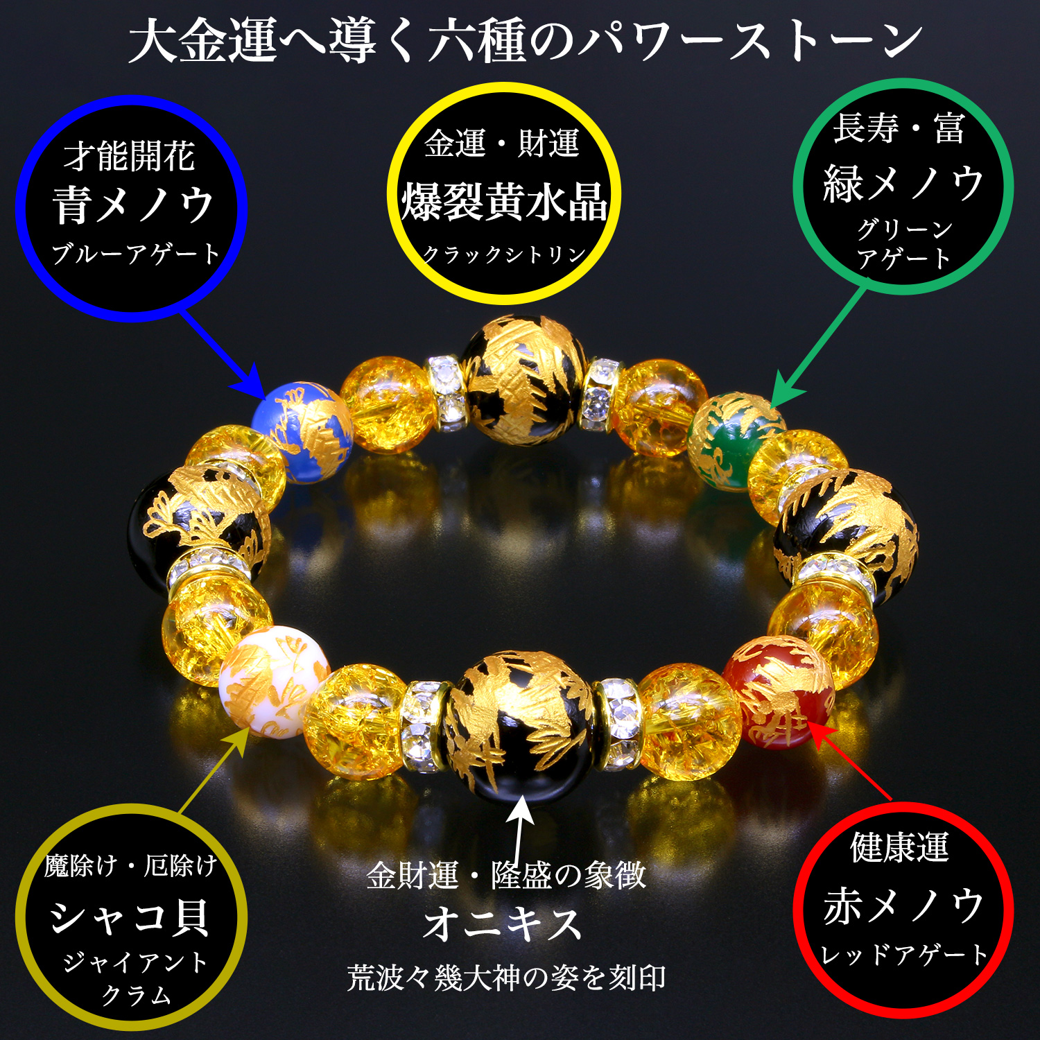 一発必中・大当りブレス BL_2383‐金吾龍神社 荒波々畿大神