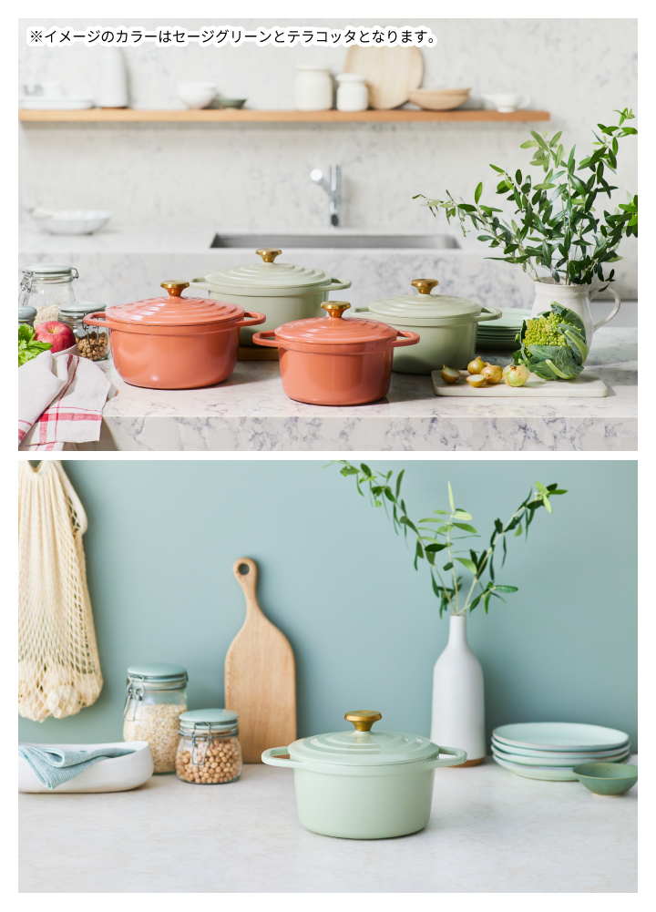 T-fal（ティファール） 爆買 キャストライン エアココット セージ