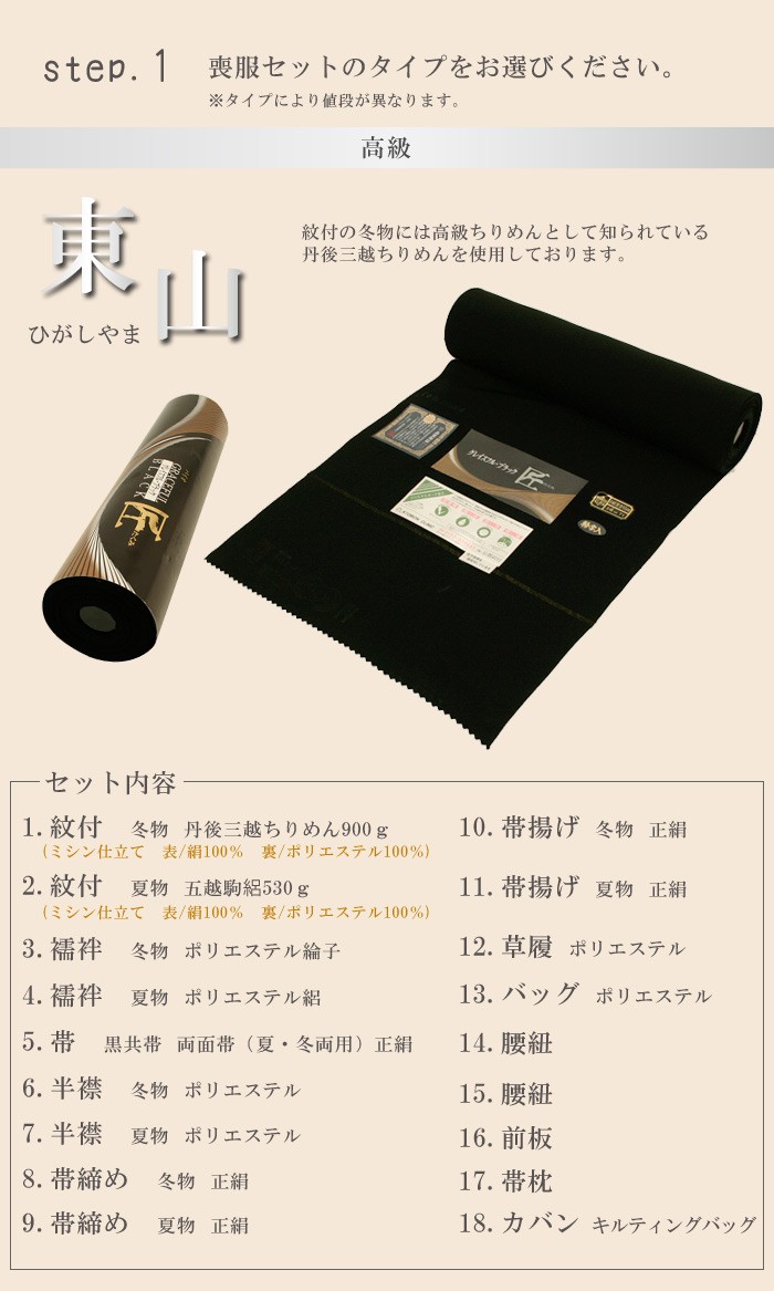 期間限定価格 喪服 着物 夏冬 喪服セット 仕立て上がり18点フルセット