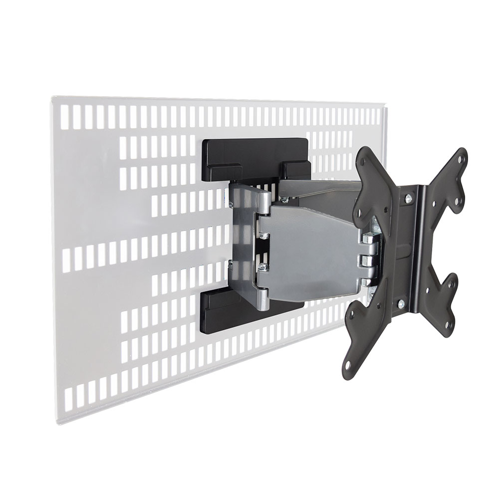 テレビセッター ホッチキスで壁掛け 上下左右角度調節が可能なアーム式