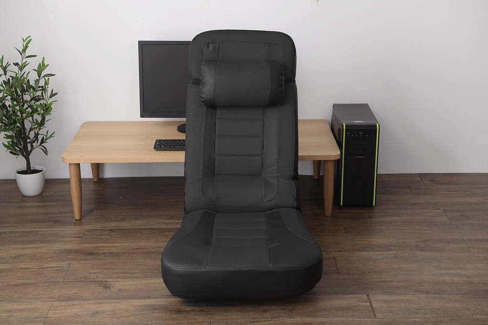 座椅子 ハイバック あぐら 回転 リクライニング 高身長 レバー式 14