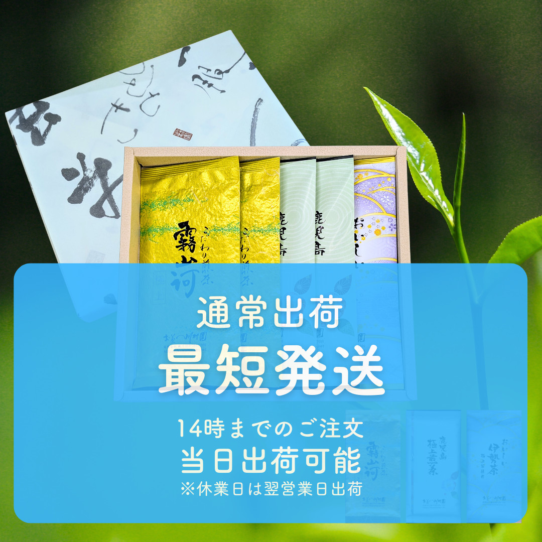 お茶 ギフト 高級 日本茶三大産地の極上煎茶飲み比べ 100g×5袋詰合せ
