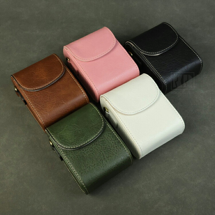 CANON IXY 650 m ケース カバー ショルダーストラップ付き PUレザー