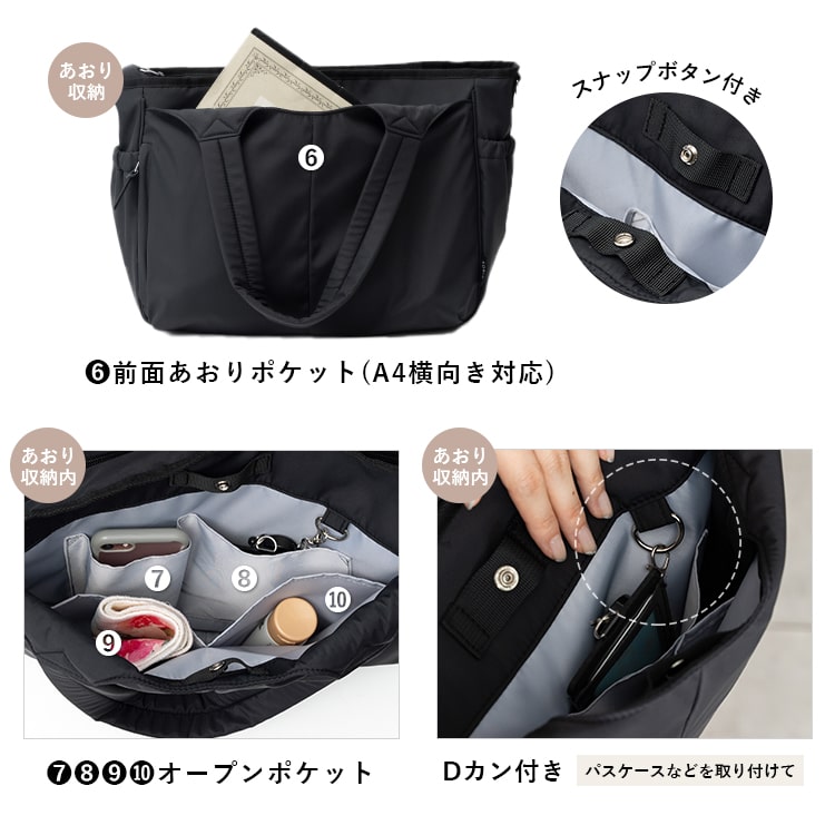 マザーズバッグ トートバッグ ショルダーバッグ レディース 2way 軽量