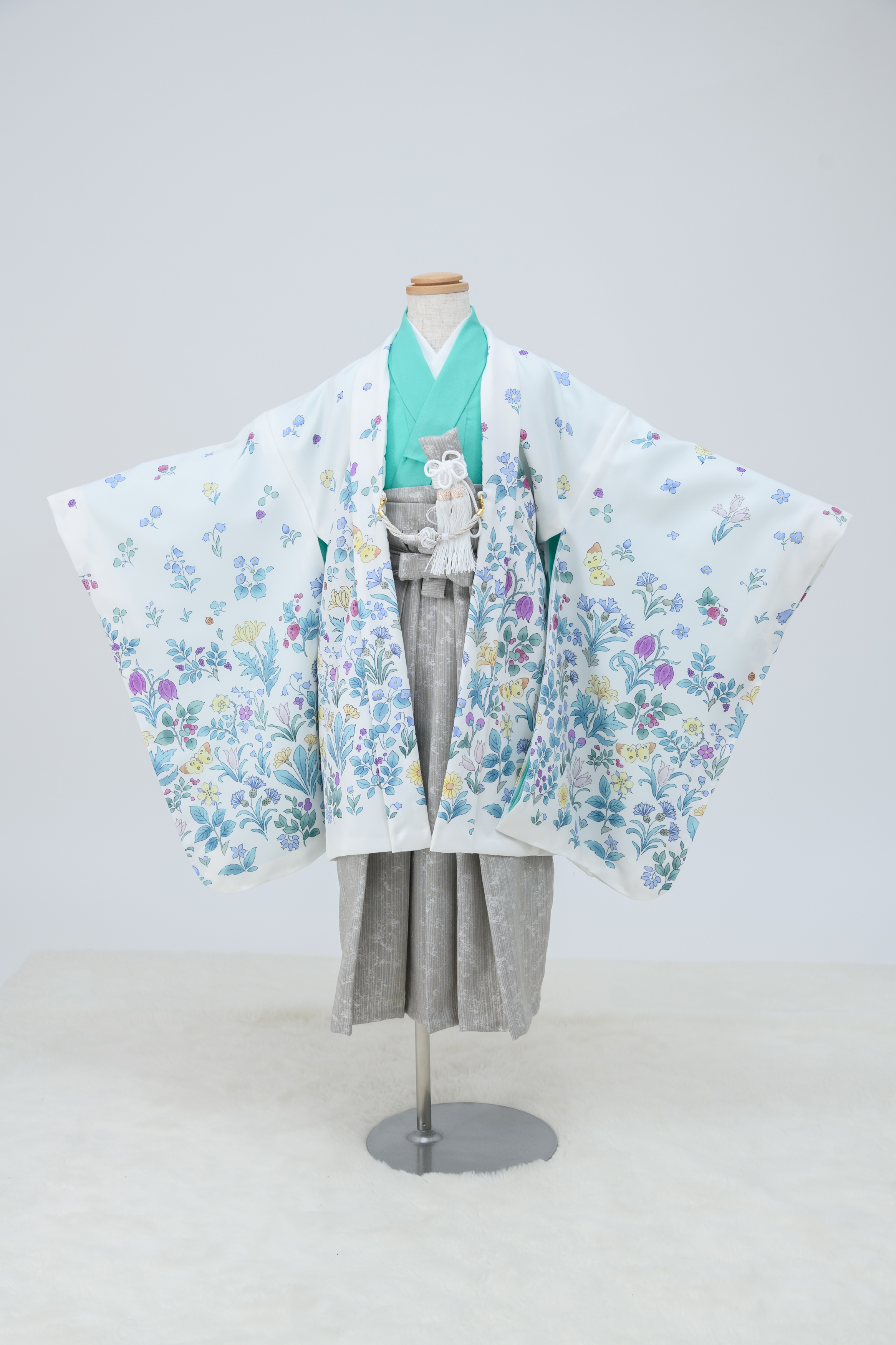 七五三 着物 5歳 羽織袴セット 男の子 京WA・KKA ブランド 絵羽柄 10点