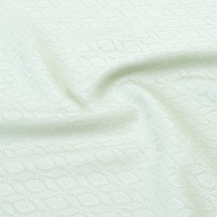 色無地 着物 正絹 反物 丹後ちりめん 名物裂 利休の彩 小菊唐草の八掛