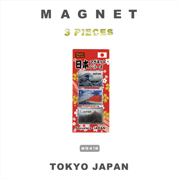 JAPAN3個マグネット 日本 JAPAN 3PIECES MAGNET 日本のお土産 日本風景