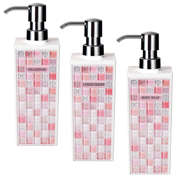 シャンプー ボトル ディスペンサー セット 角型 リンス