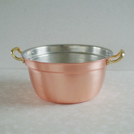 希少！表面ブロンズ加工】銅製 両手煮込鍋20cm COPPER100 燕三条 希少