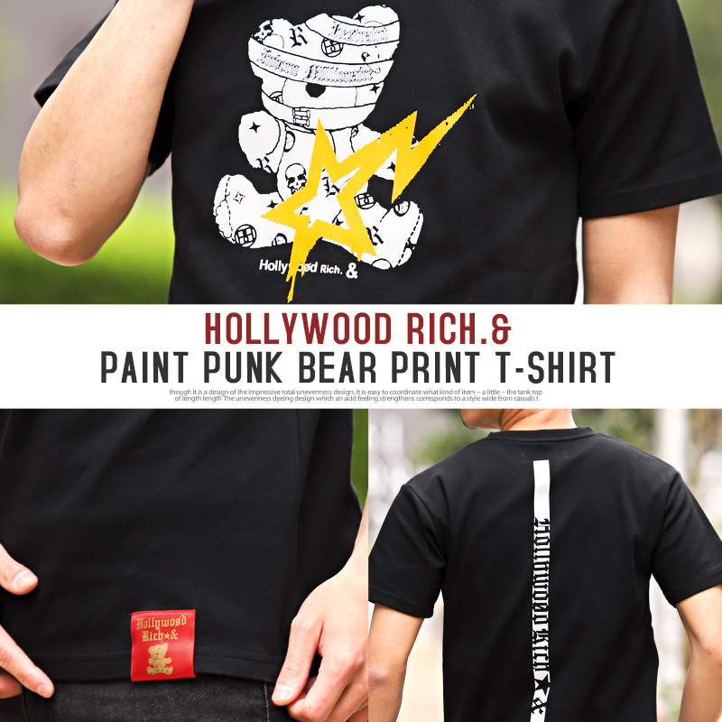 Tシャツ メンズ 半袖 クマ プリント ロゴ ベア 半袖Tシャツ イラスト