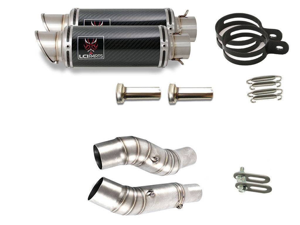 カワサキ Z1000 2010-2019 LCIPARTS ショートカーボンスリップオン