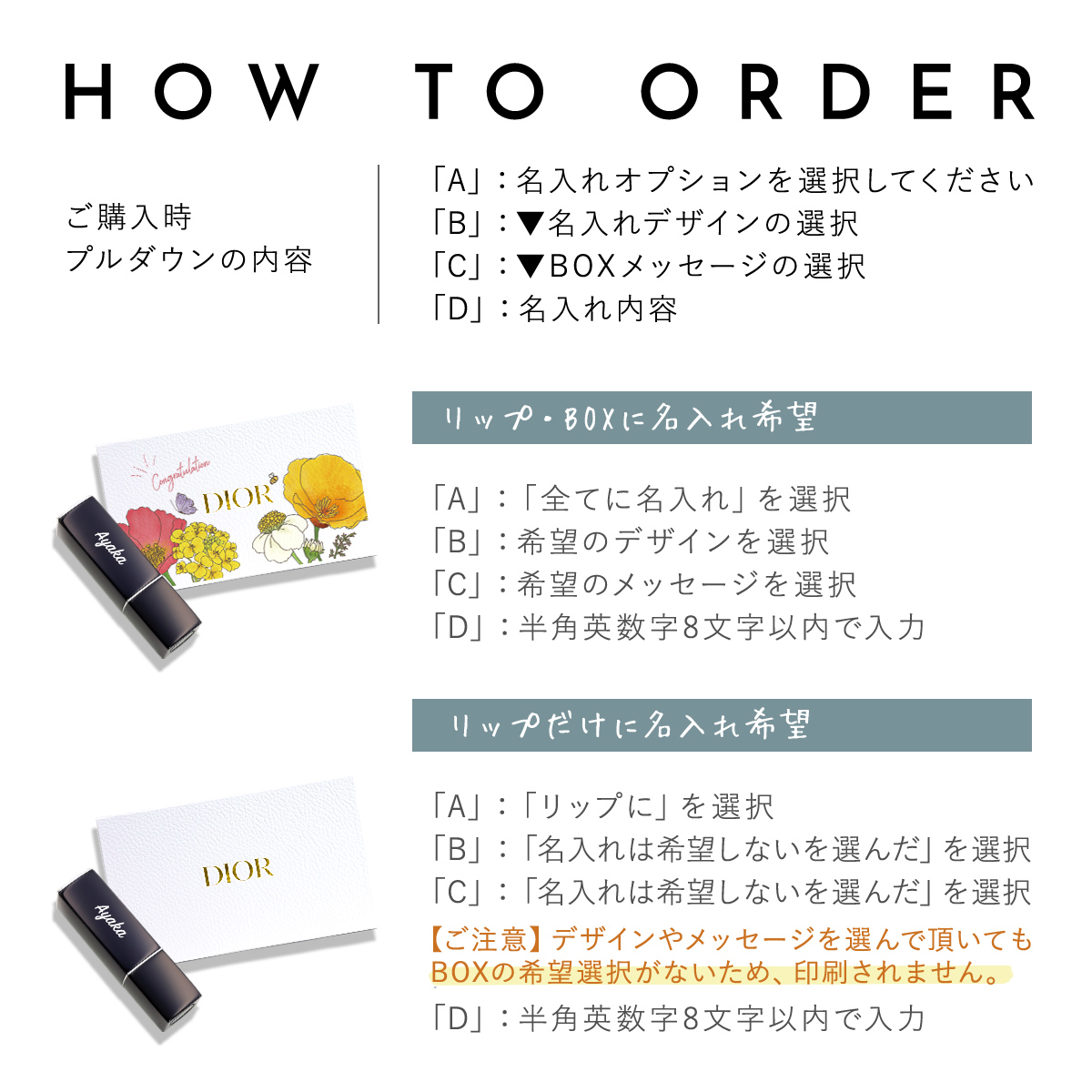 Christian Dior（クリスチャン・ディオール） DIOR リップ ハンド