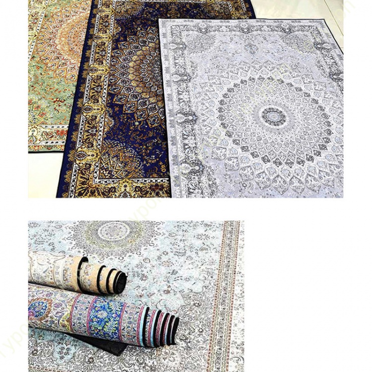 ラグ カーペット 青 レッド ベージュ バラ ローズ 薔薇 ラグマット