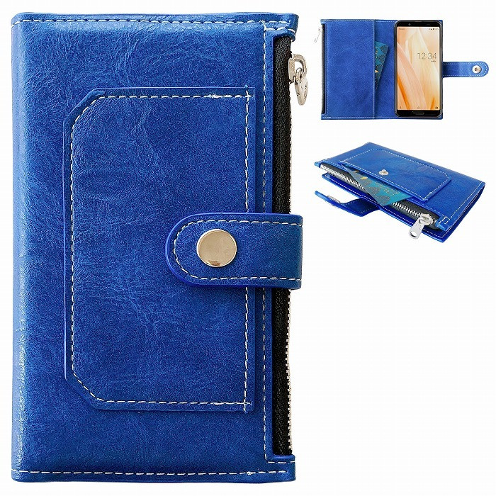 iPhone XR ケース 手帳型ケース カバー 手帳型 チャック付き財布