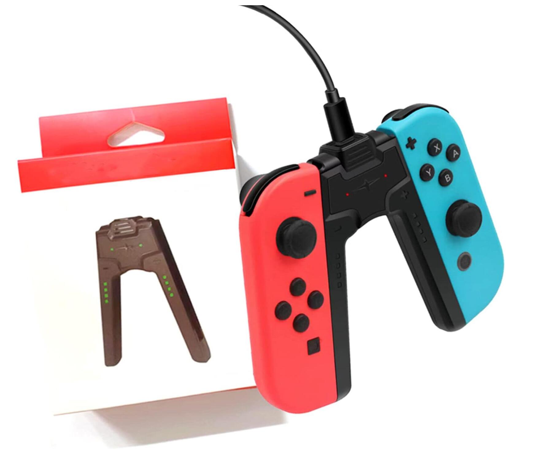 Joy-Con 充電 グリップ Switch 有機EL 両対応 ジョイコン充電グリップ