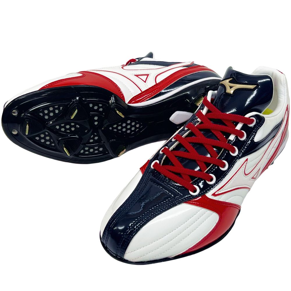 MIZUNO（ミズノ） 【サイズ交換送料無料】レッド×ネイビー 野球