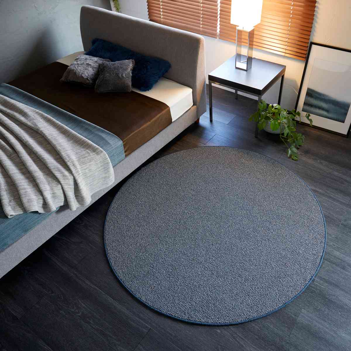 スミノエ ラグ 円形 フォルテ 150×150cm 防ダニ アレルブロック