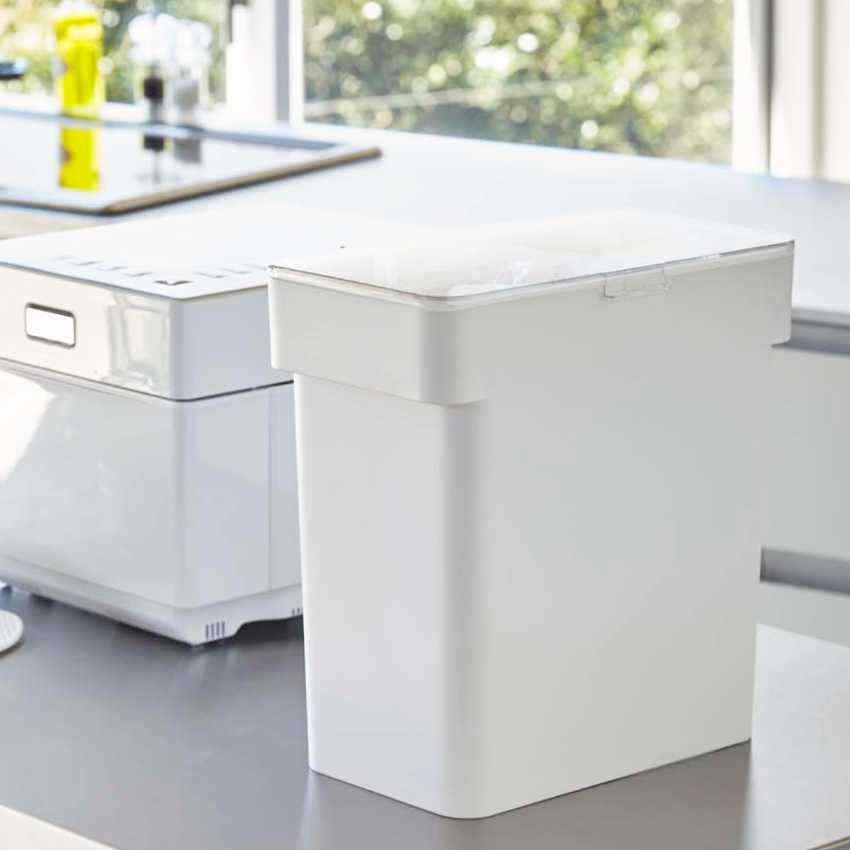 tower 山崎実業 密閉 袋ごと米びつ タワー 5kg 計量カップ付