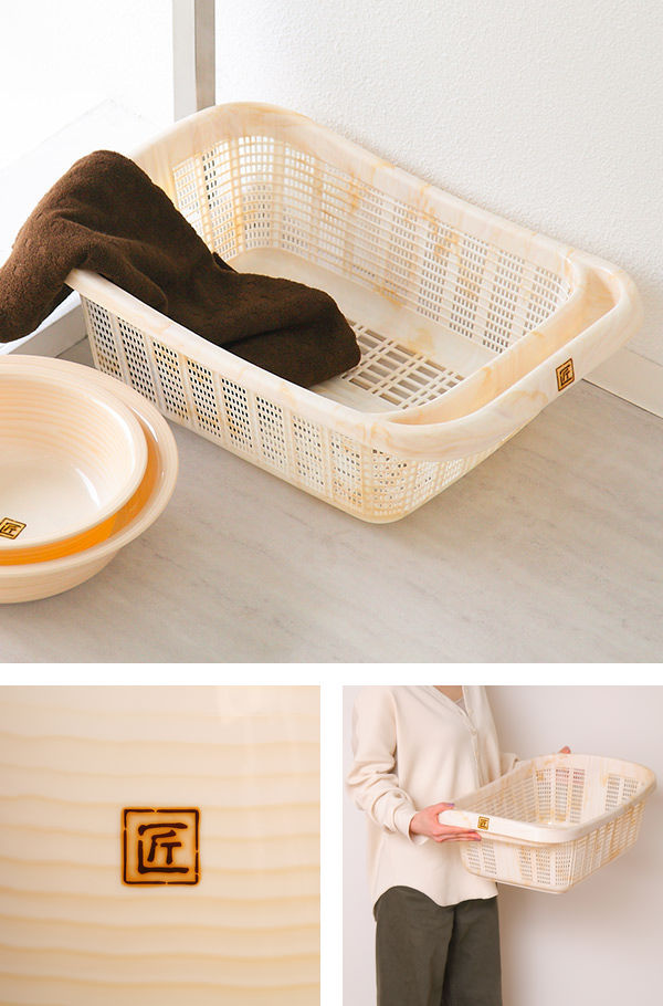 脱衣かご 匠 木目調 防カビ 日本製 （ 洗濯物入れ 洗濯かご ランドリー