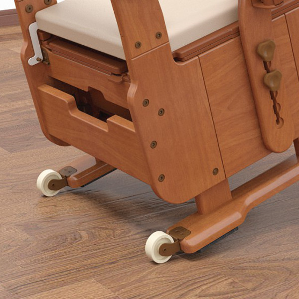 ポータブルトイレ 標準便座 快適脱臭 家具調セレクトR ノーマルワイド