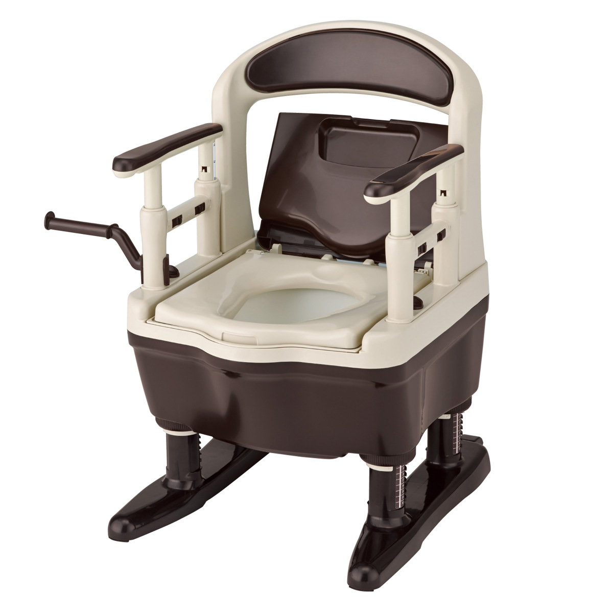 アロン化成 ポータブルトイレ 標準便座 コンパクト キャスター付 介護