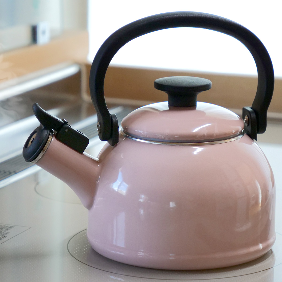 富士ホーロー やかん 1.6L 笛吹きケトル ホーロー IH対応 Honey Ware