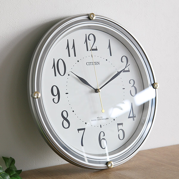 掛け時計 電波時計 シチズン CITIZEN スワロフスキー 電池交換お知らせ