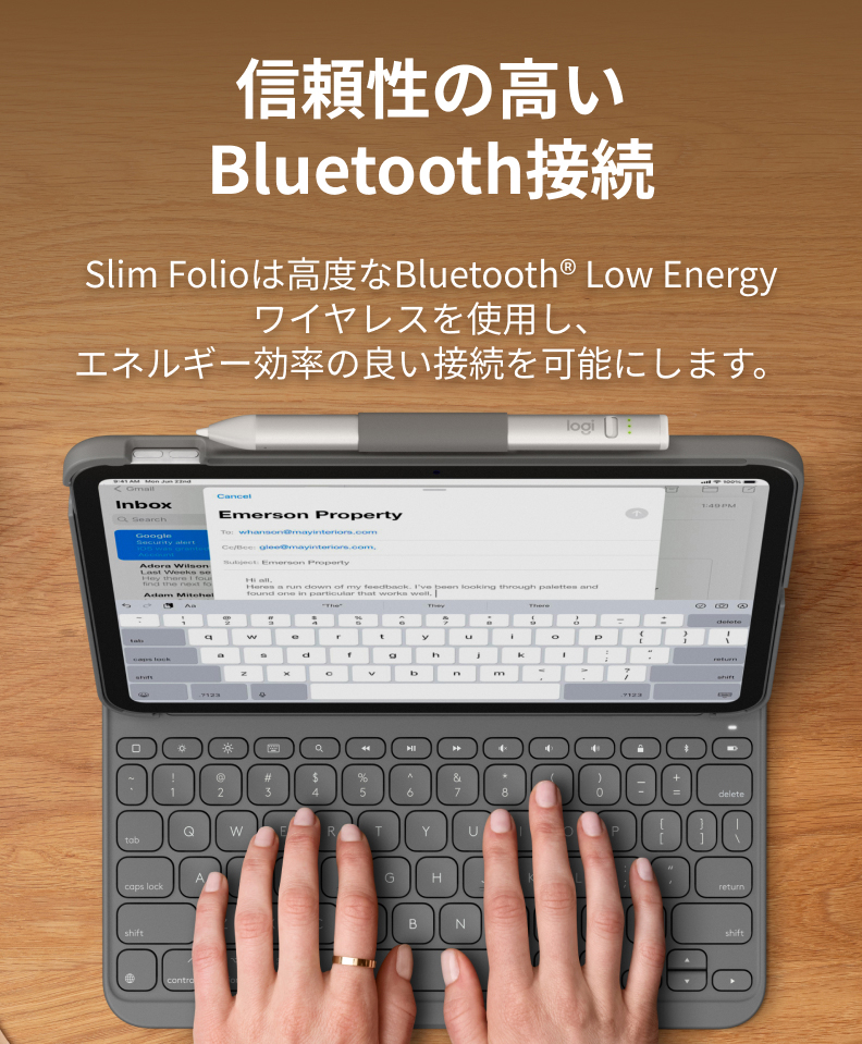 logicool（ロジクール） iPad キーボード ケース Slim Folio iPad 11