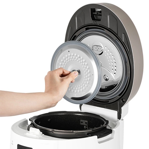 CUCKOO 炊飯器 圧力名人 発芽酵素 玄米 レシピ本＆専用蒸し器付 3年