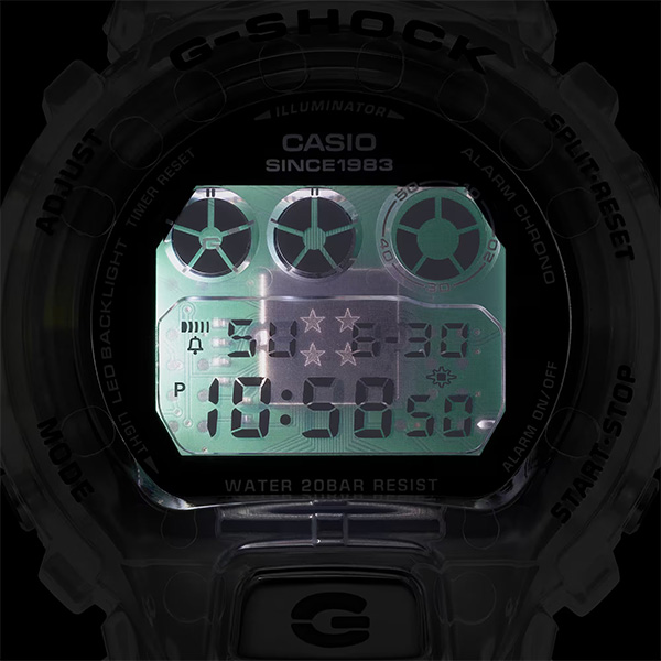 G-SHOCK DW-6940RX-7DR 腕時計 メンズ クリアスケルトン 40周年記念