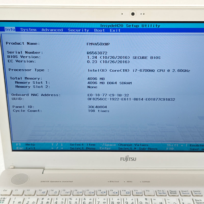 LIFEBOOK ジャンク品 富士通 AH50/X FMVA50XWP ジャンクPC ジャンク