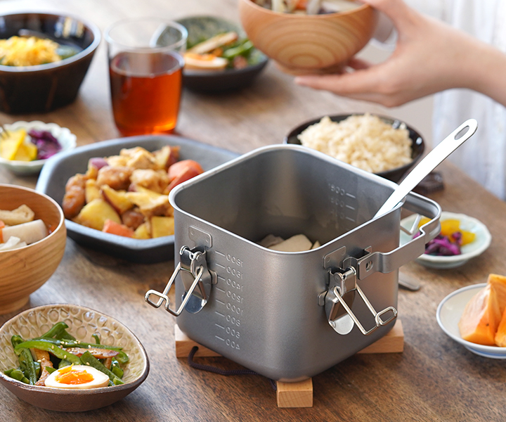 仔犬印（KOINU） 角型給食缶ミニ ステンレス 保存容器 持ち運び IH対応