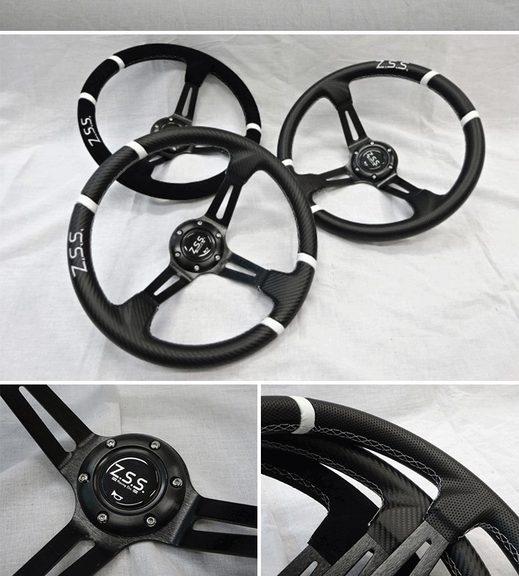 Z.S.S. ディープコーン スポーツ ステアリング Type-D2 φ32 スエード調