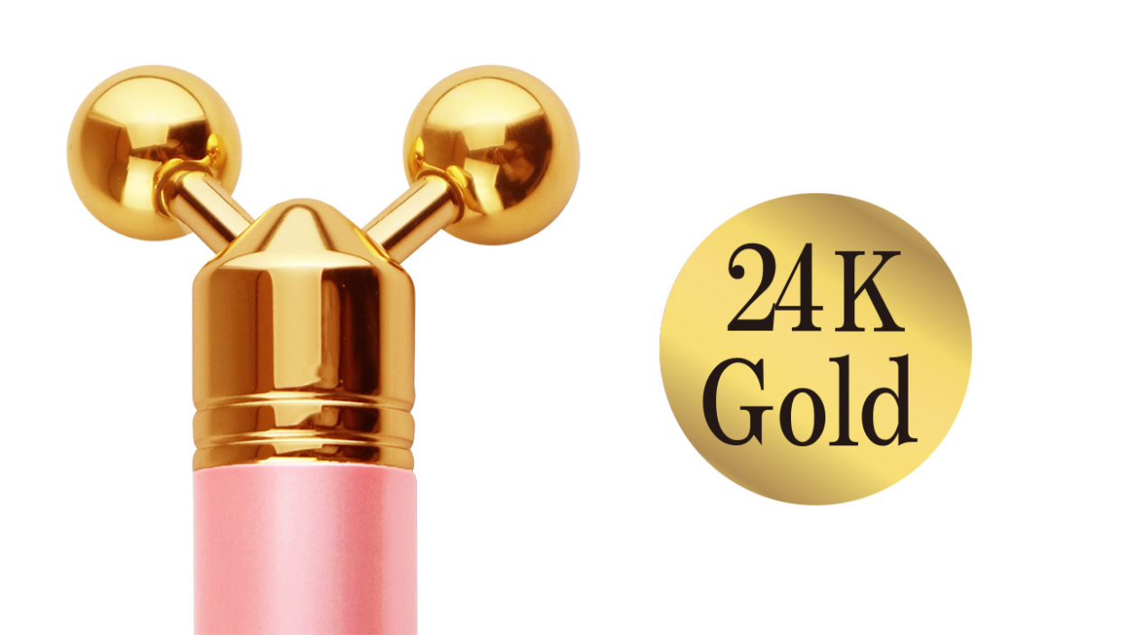 ペルラ EMS美顔器 DisMoi Perla 周波数加工 ハーツ加工 24K純金コート
