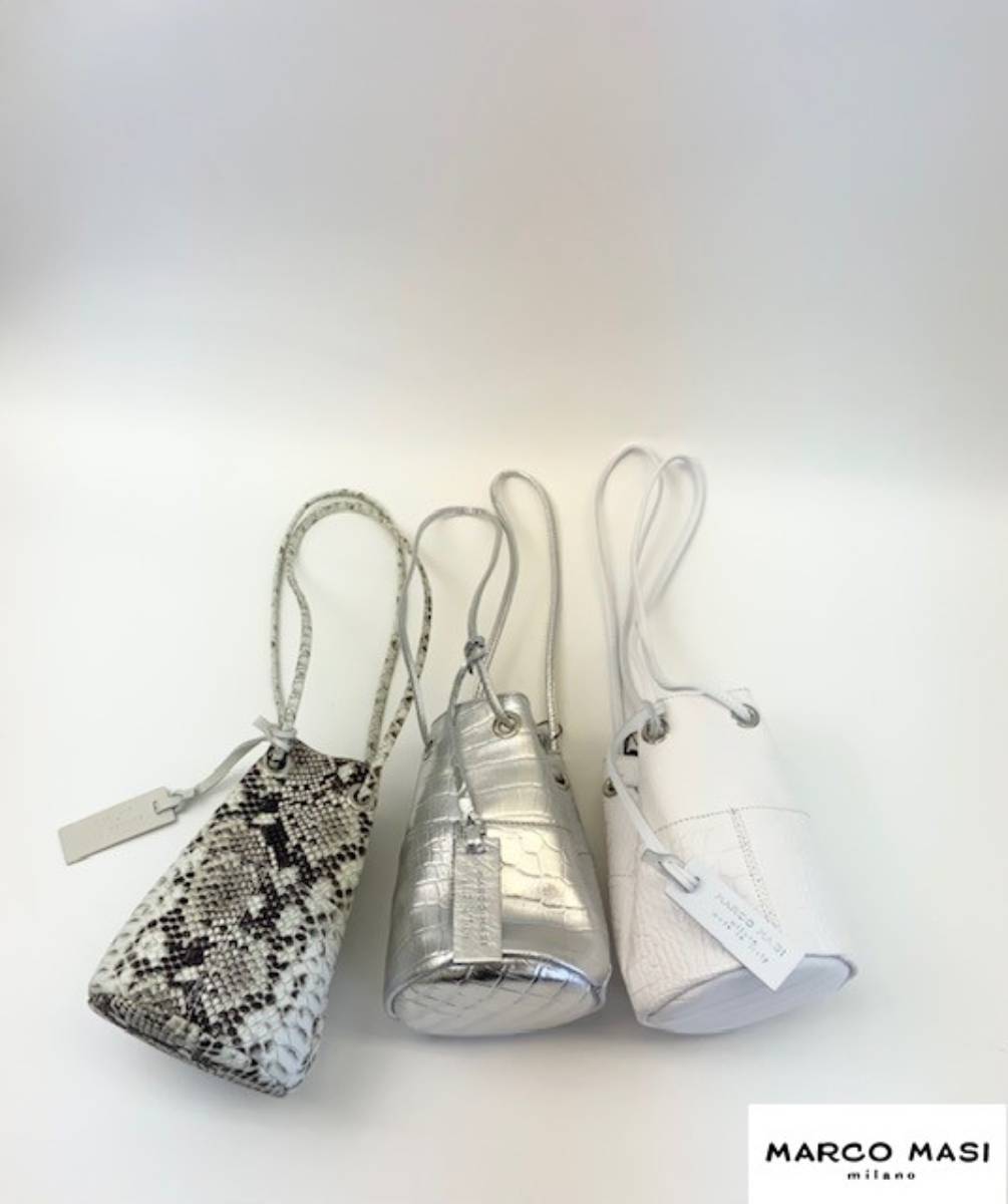 MARCO MASI（マルコマージ） レザー 巾着 ショルダーバッグ ミニサイズ