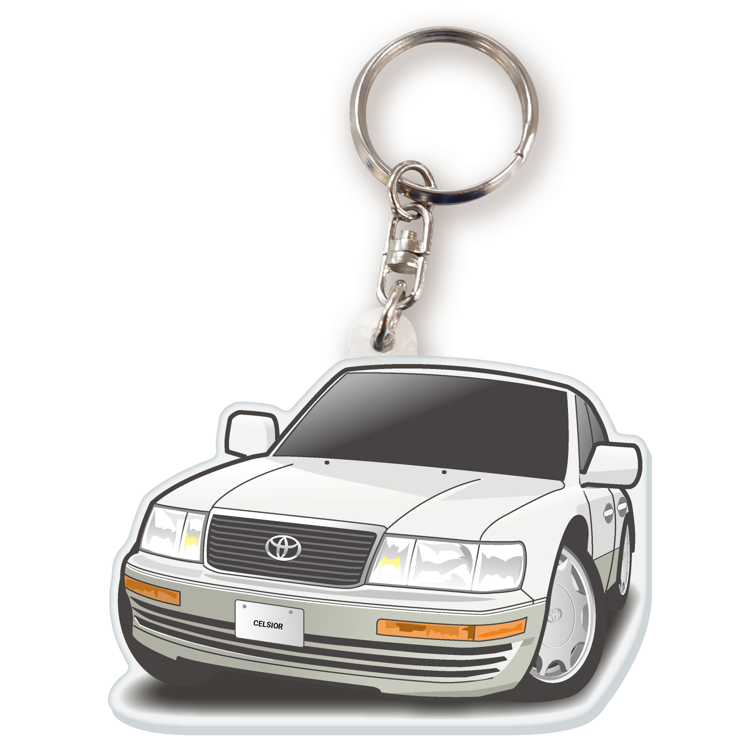 カーアクリルキーホルダー トヨタライセンス商品 セルシオ 10系 ちび