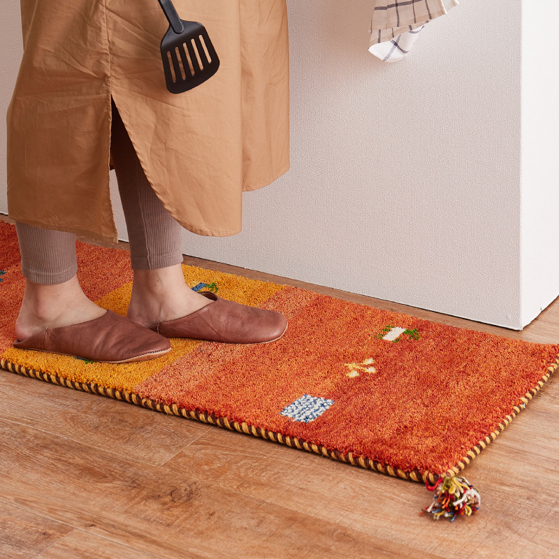 HAGiHARA（萩原） ギャベ ギャッベ 玄関マット 室内マット マット 40