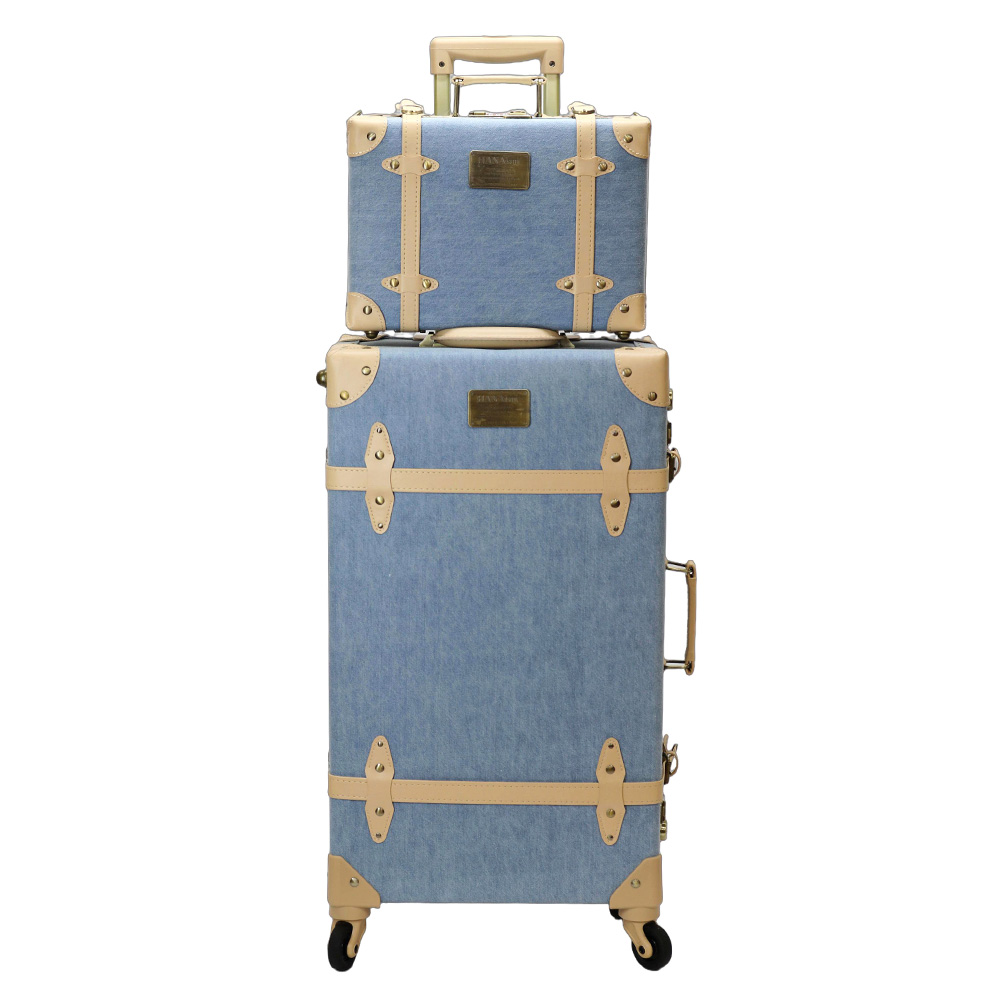 HANAism ミニトランク付き スーツケース LLサイズ 軽量 キャリーケース