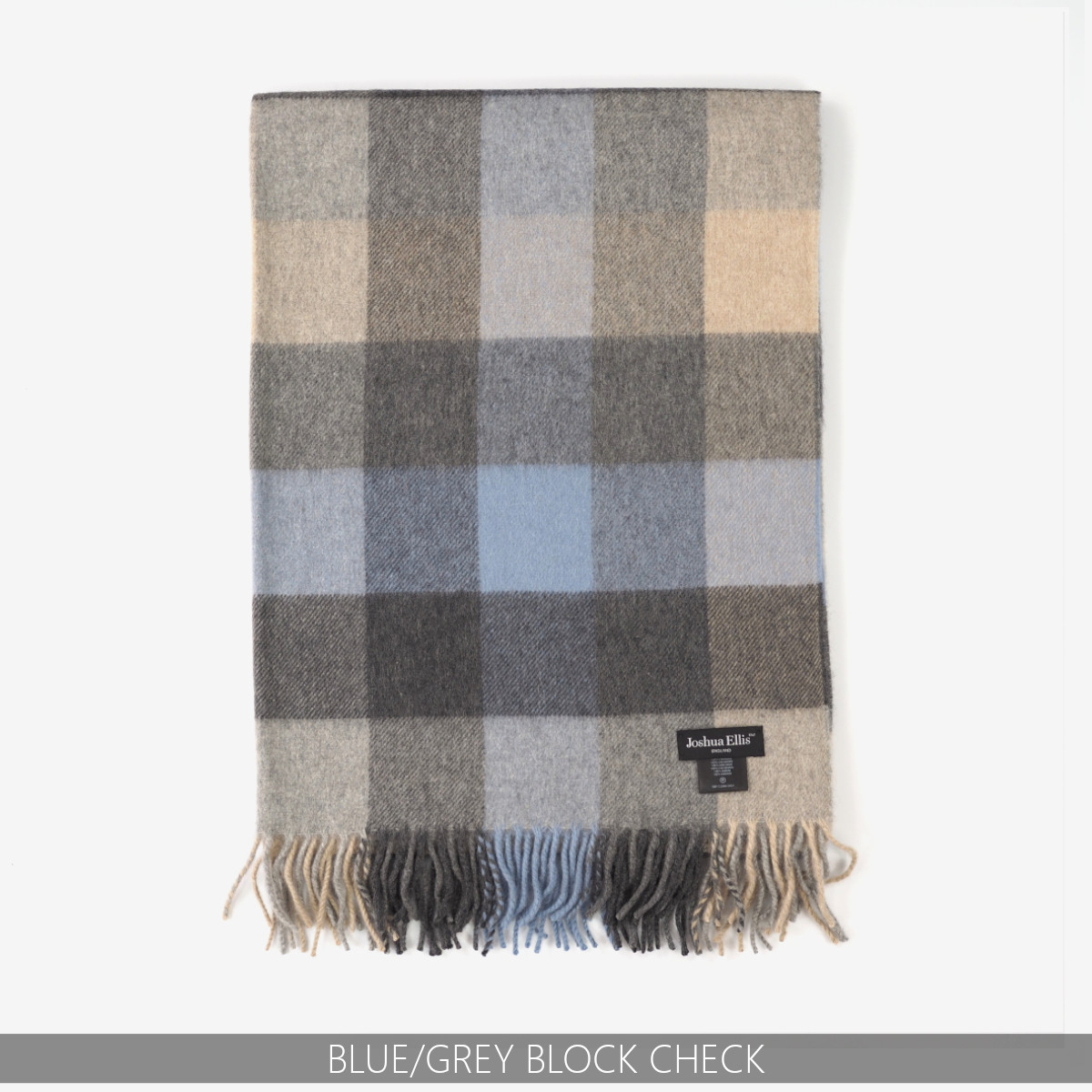 Joshua Ellis（ジョシュアエリス） 大判 ストール カシミヤ100% 70cm