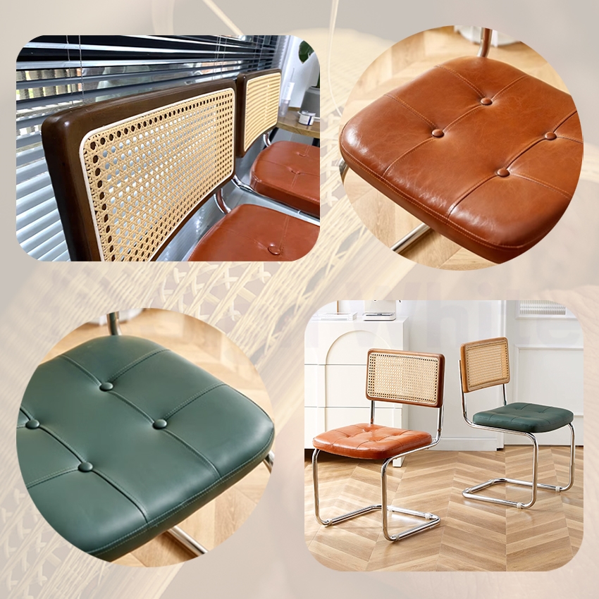 ラタンチェア ラタン編みチェア チェスカチェア クッションダイニング