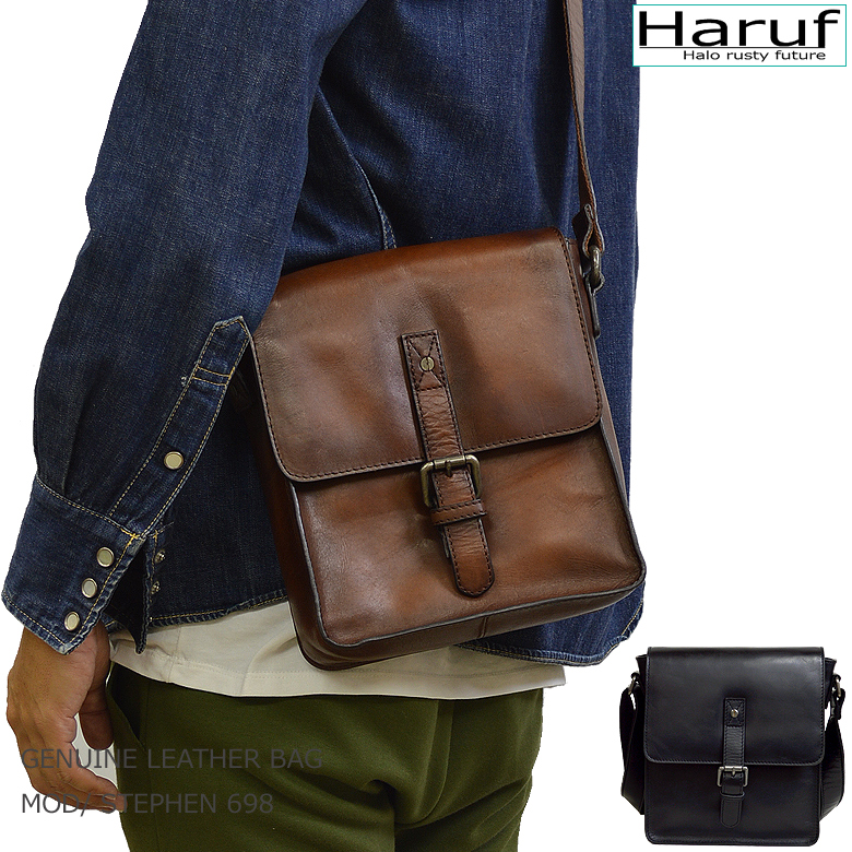 Haruf（ハルフ） ショルダーバッグ メンズ 本革 斜めかけバッグ