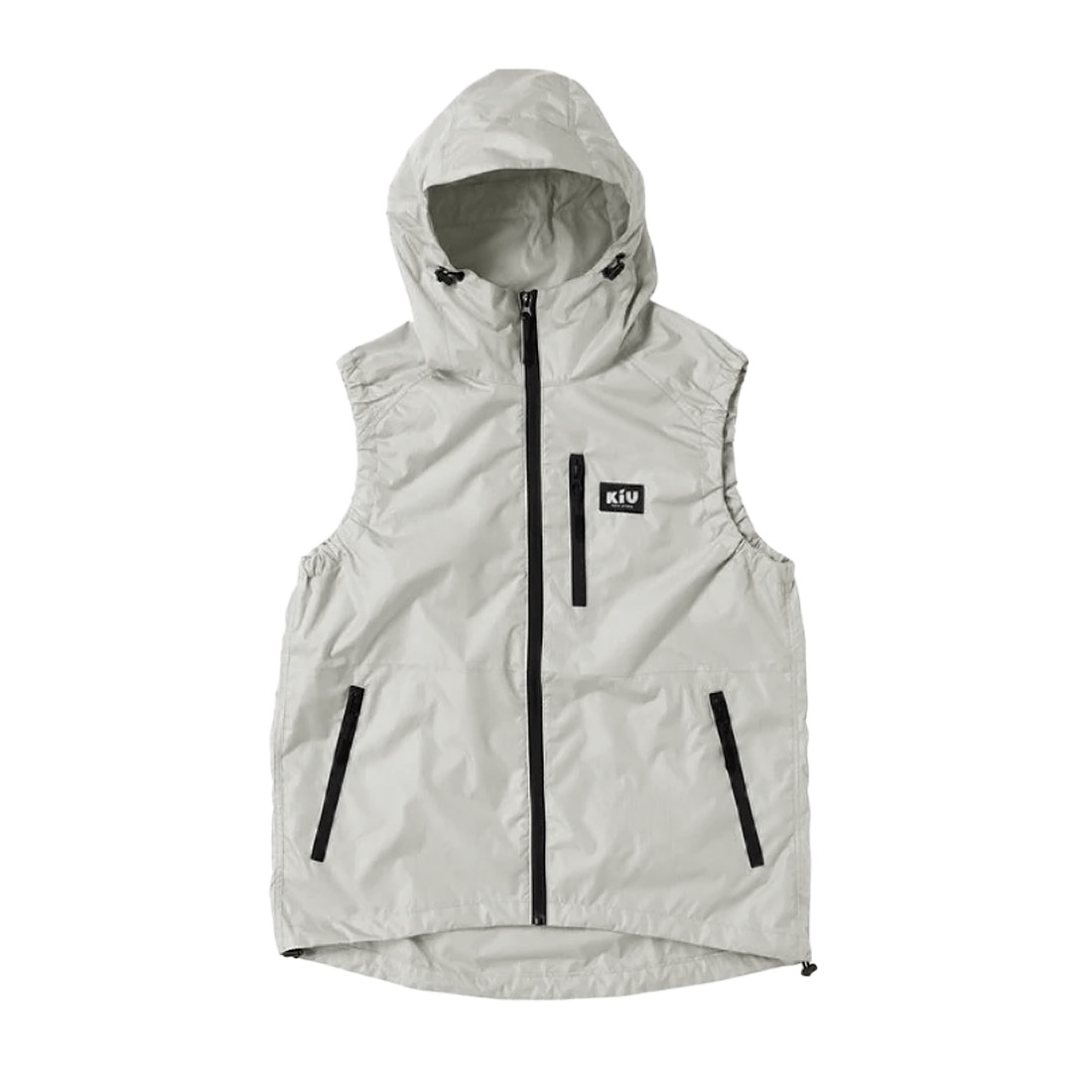 KiU 空調服 ベスト K470 メンズ レディース L 撥水 防水 UVカット