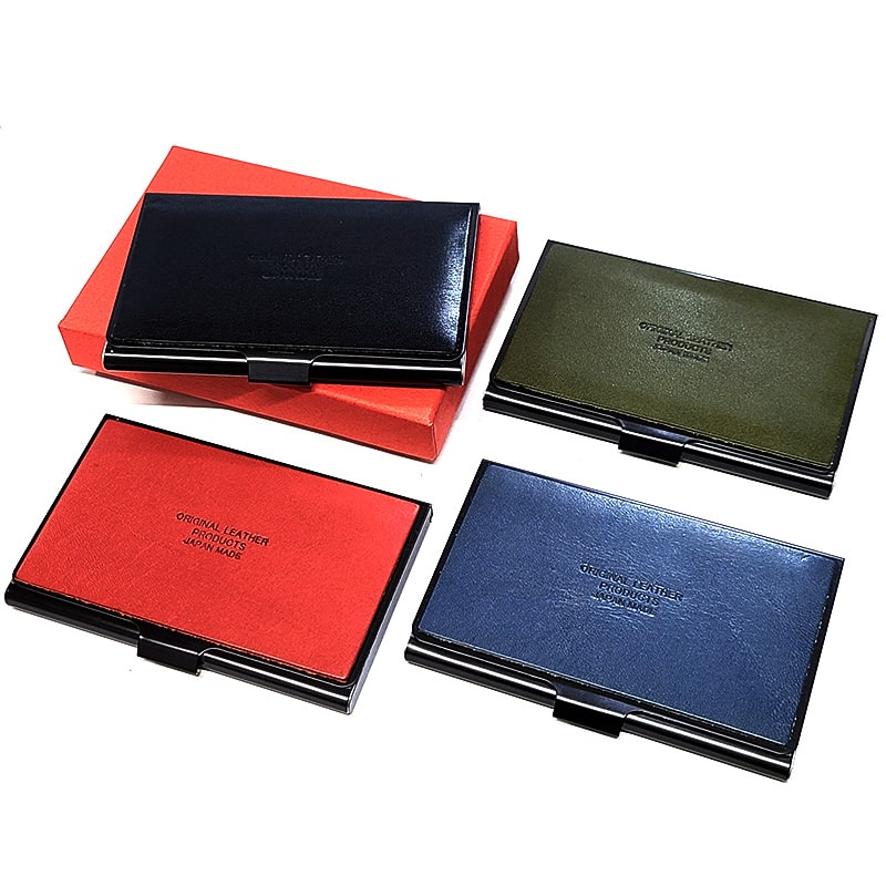 名刺入れ おしゃれ ブラック カードケース 日本製 本革 栃木レザー