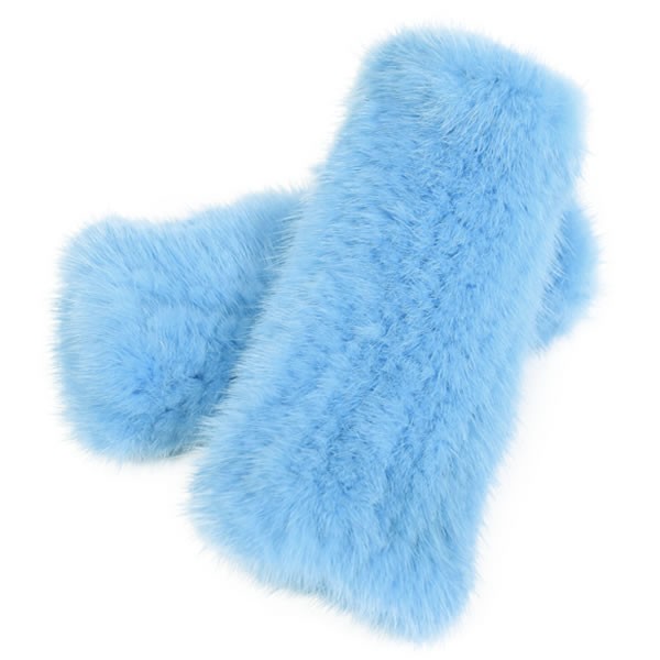 爆買 ミンク ファー アームウォーマー ニット グローブ 指ぬき 手袋