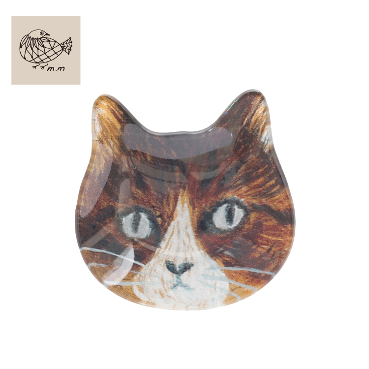 松尾ミユキ ＼ 爆買 ／松尾ミユキ お皿 | キャットフェイス ガラス平皿
