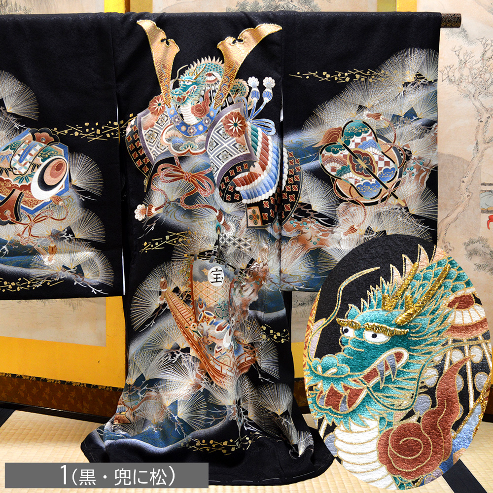 お宮参り 着物 男の子 正絹 産着 長襦袢付 販売 祝着 宮参り : 部坂