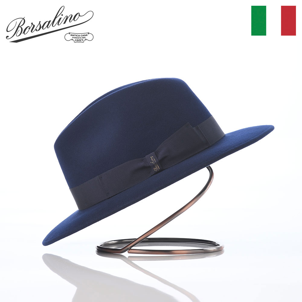 Borsalino（ボルサリーノ） 帽子 中折れハット フェルト帽 秋冬 メンズ