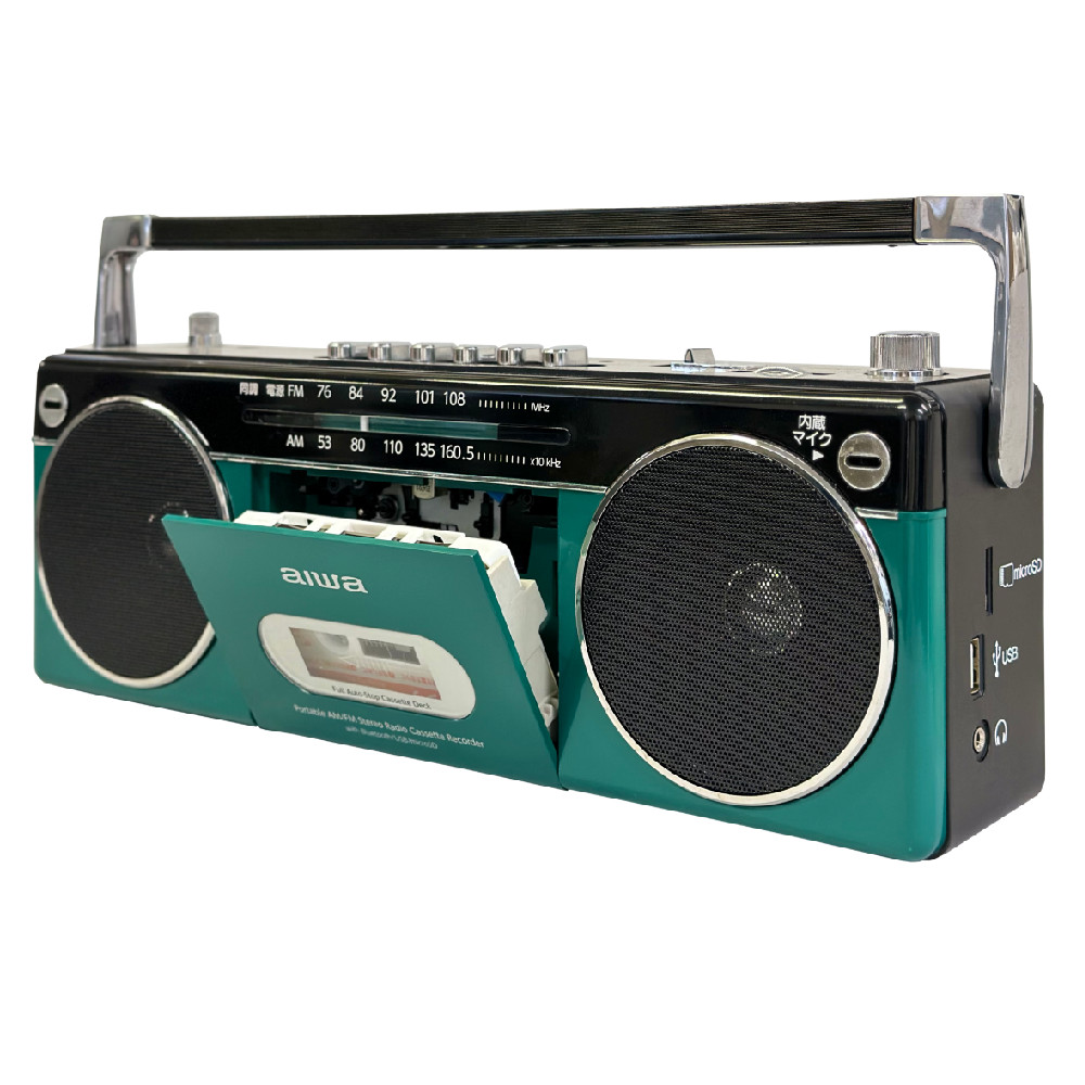 アイワ アイワラジカセ aiwa audio -G RCP2 GAA4-RCP0002(GN) 乾電池