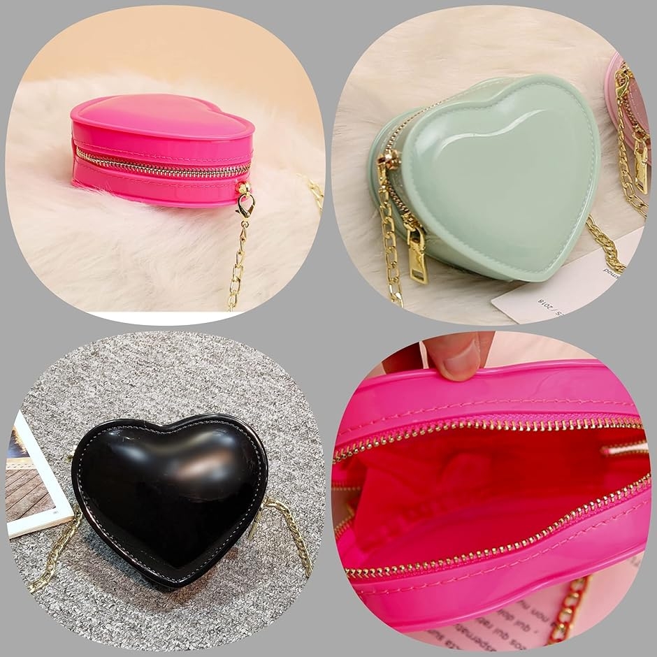 ハート ショルダーバッグ レディース ポシェット ポーチ ハート型 斜