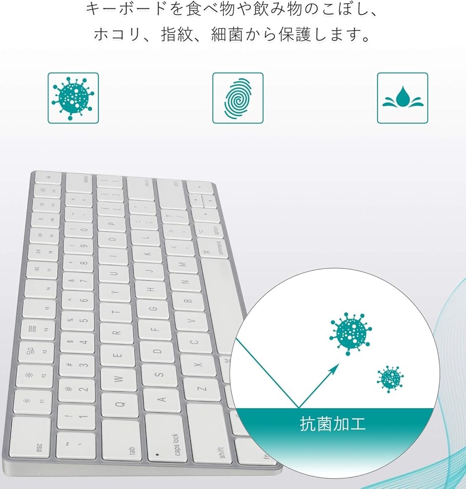 Magic Keyboard カバー 対応 英語US配列 キーボード for Apple iMac